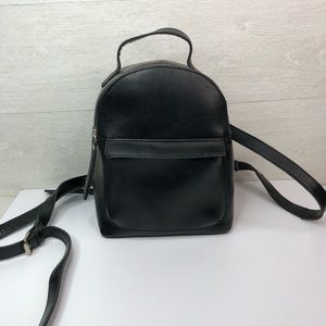 and other stories leather backpack & Other Stories Leather Shoulder Bag In Black